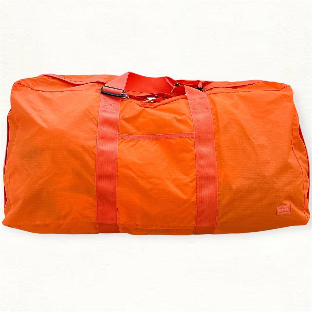【新品】PORTER TRIP ボストンバッグ大容量 南京錠付き オレンジ 廃盤