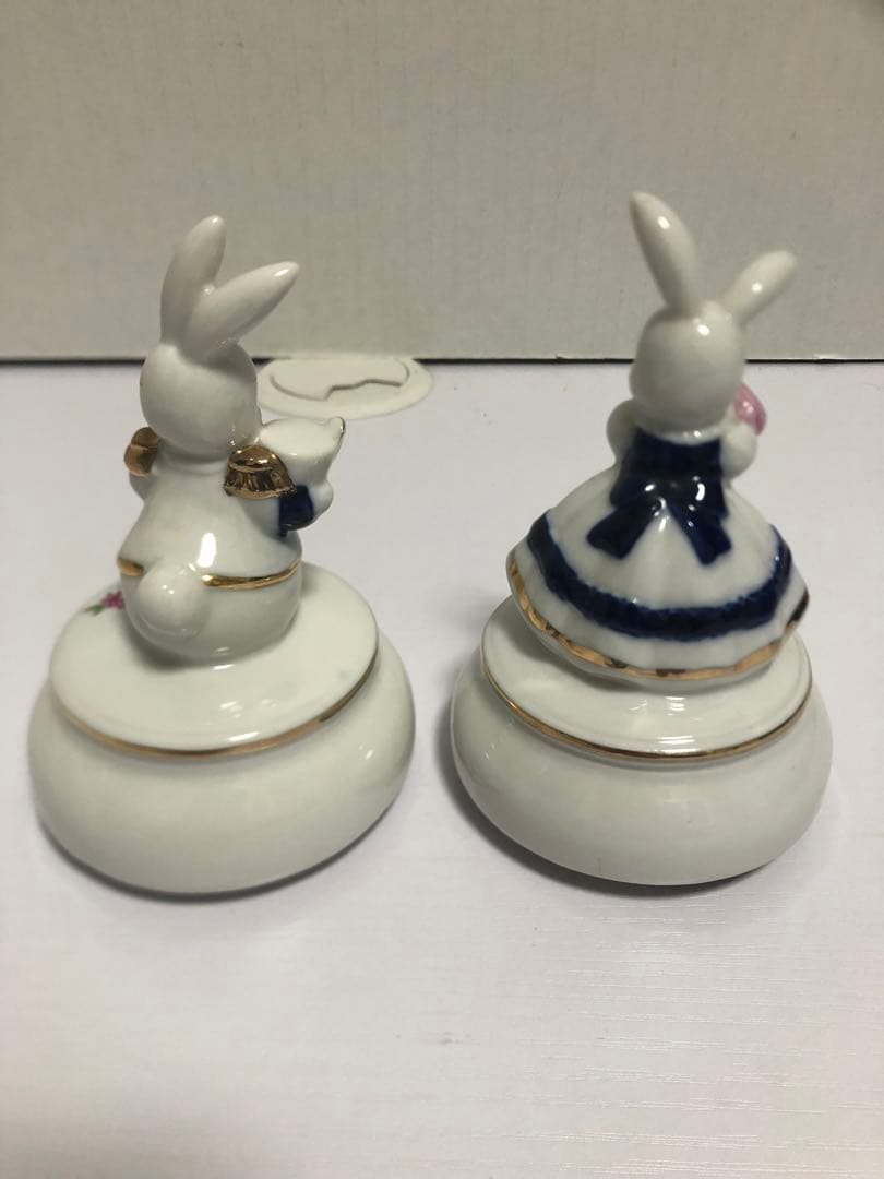 陶器　置物　オルゴール　Funky Rabbit ファンキーラビット　うさぎ