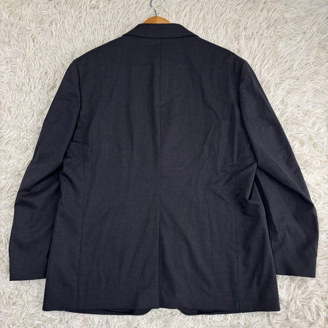 ユニクロ セットアップ スーツ ストレッチウール 背抜き 52 ダークグレー