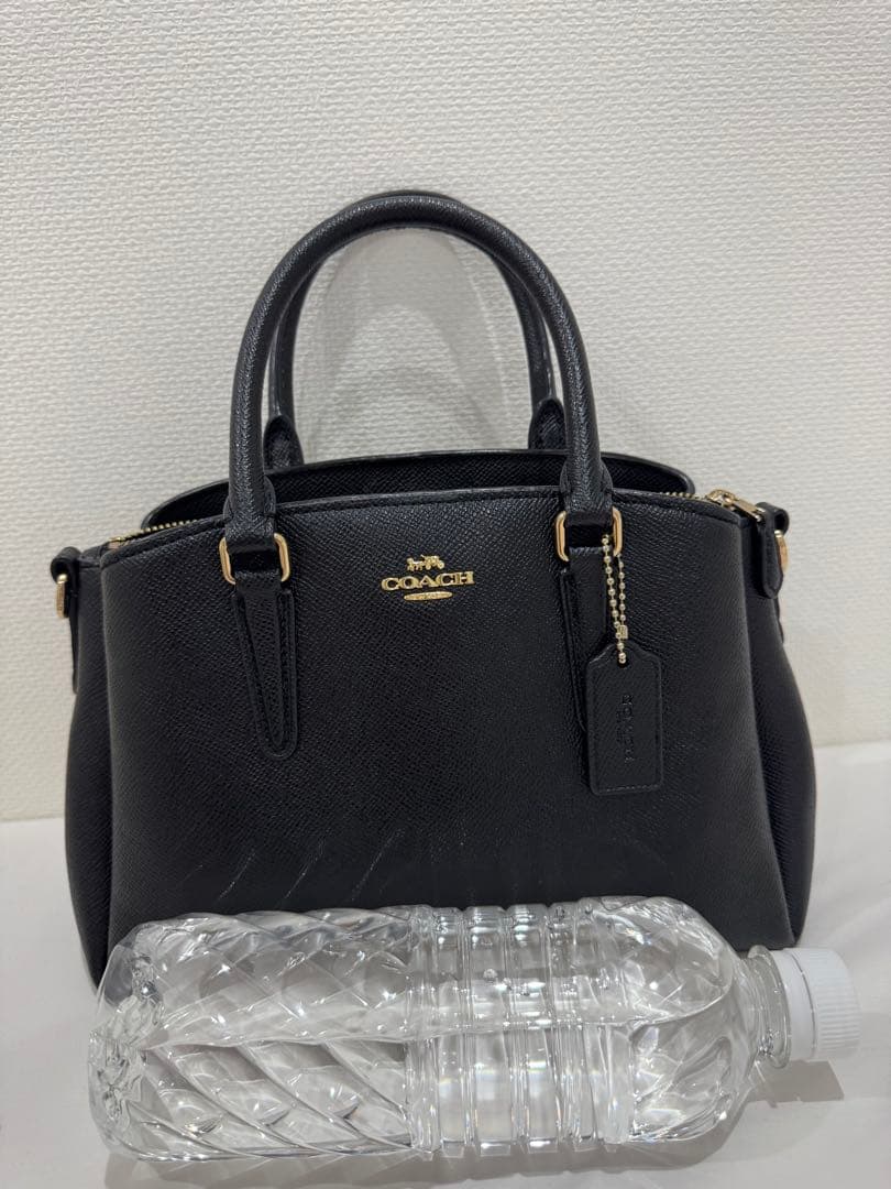 COACH ブラックレザー ハンドバッグ 【2/13までの出品】