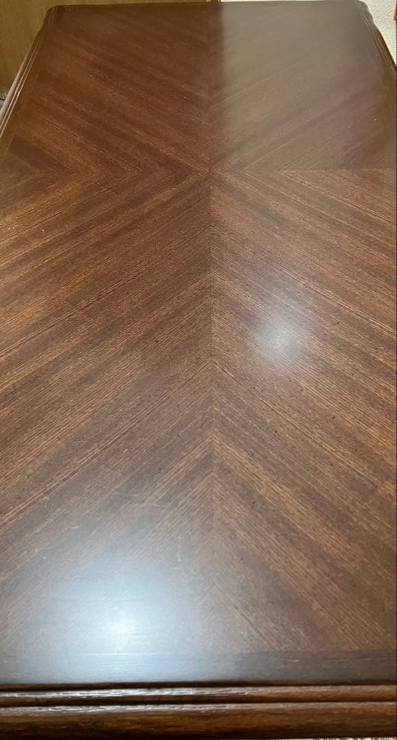 最終値下げ‼️凛とした洋風アンティーク‼️　木製センターテーブル ダークブラウン