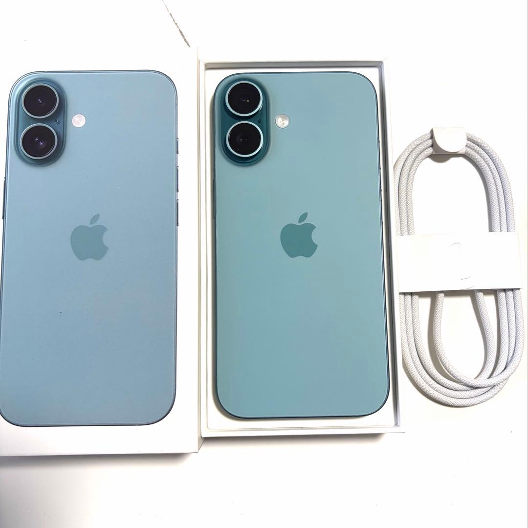 iPhone16 本体 128GB 箱つき SIMフリー ティール