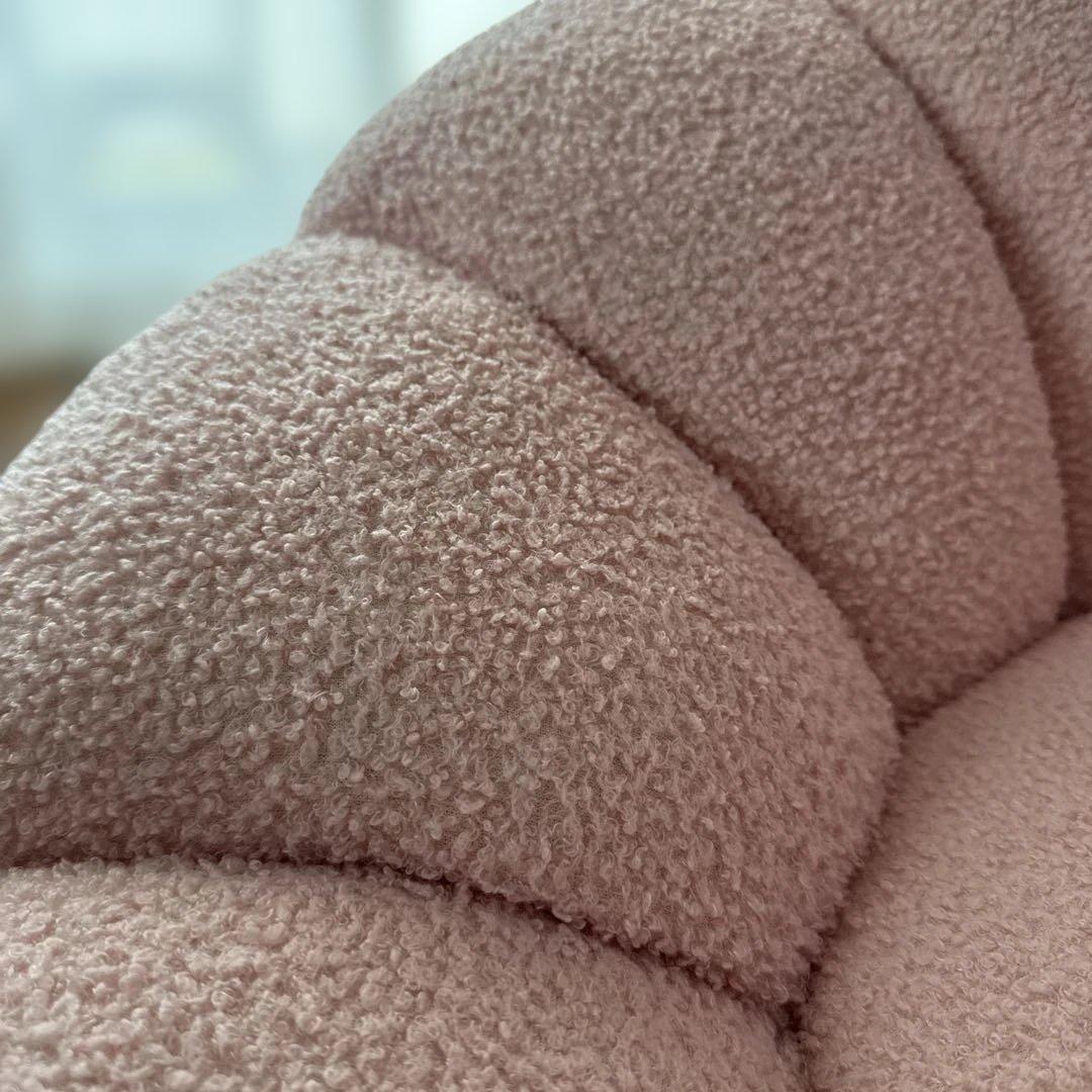 れ*7様 ★美品★ 1人掛けカボチャソファパンプキンソファ 回転式 ファブリック