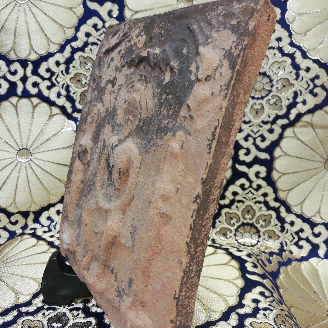 極稀少レア三尊仏時代古瓦古代仏教美術磚仏現存美術推定7世紀頃時代コレクション