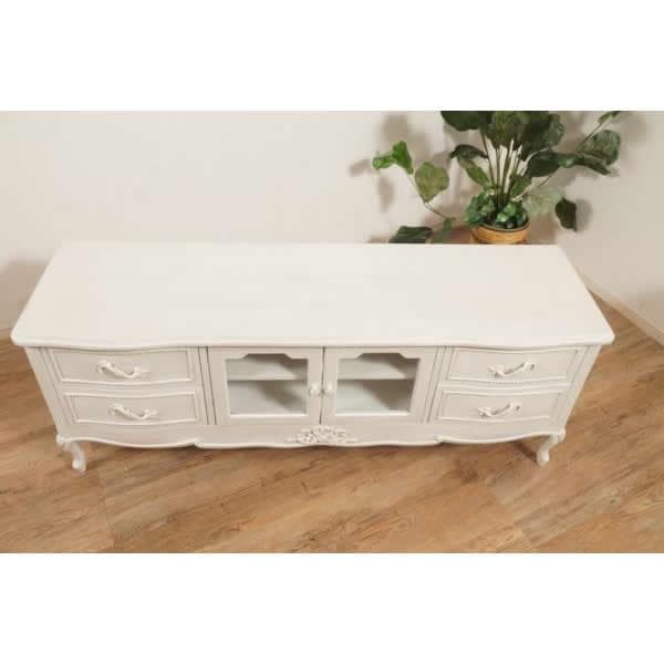 【新品】ハンプトン　リビングボード　アンティークホワイト　アウトレット