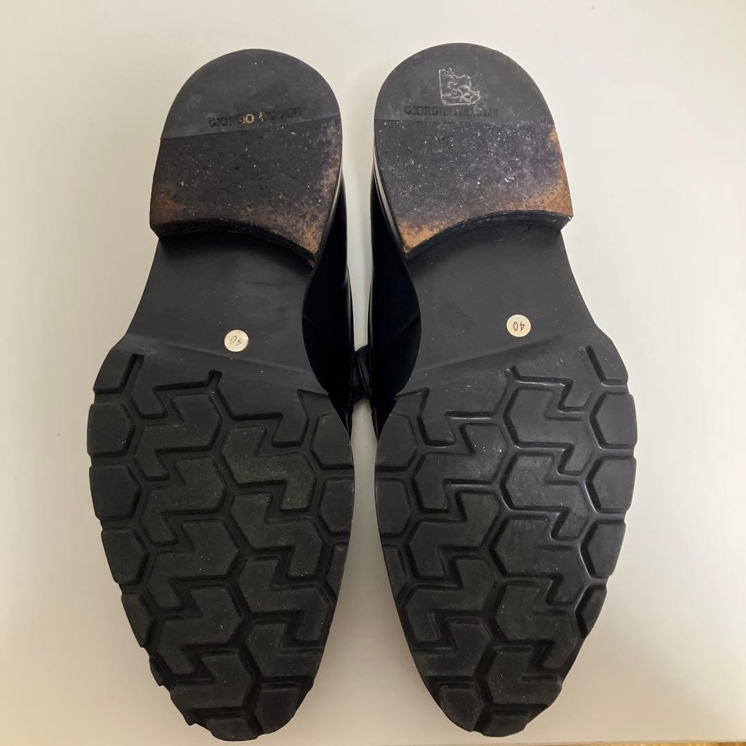 ジョルジオアルマーニ　メンズ革靴　25センチ