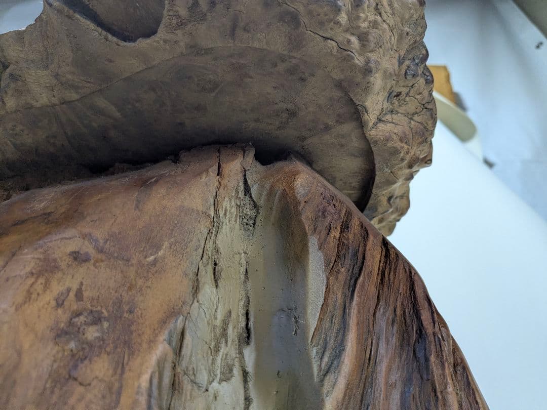 一点もの　天然木　銘木　テーブル　瘤杢　花台　アンティークインテリア 木製