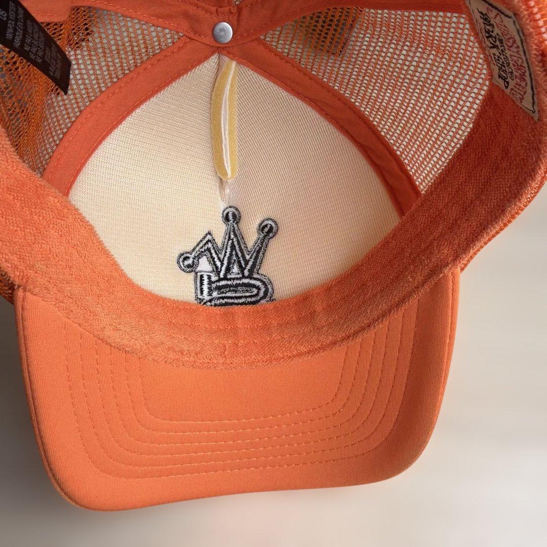 Stussy メッシュキャップ オレンジ