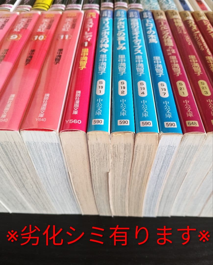 里中満智子　文庫本　74冊　(天上の虹全11巻セット　含む)