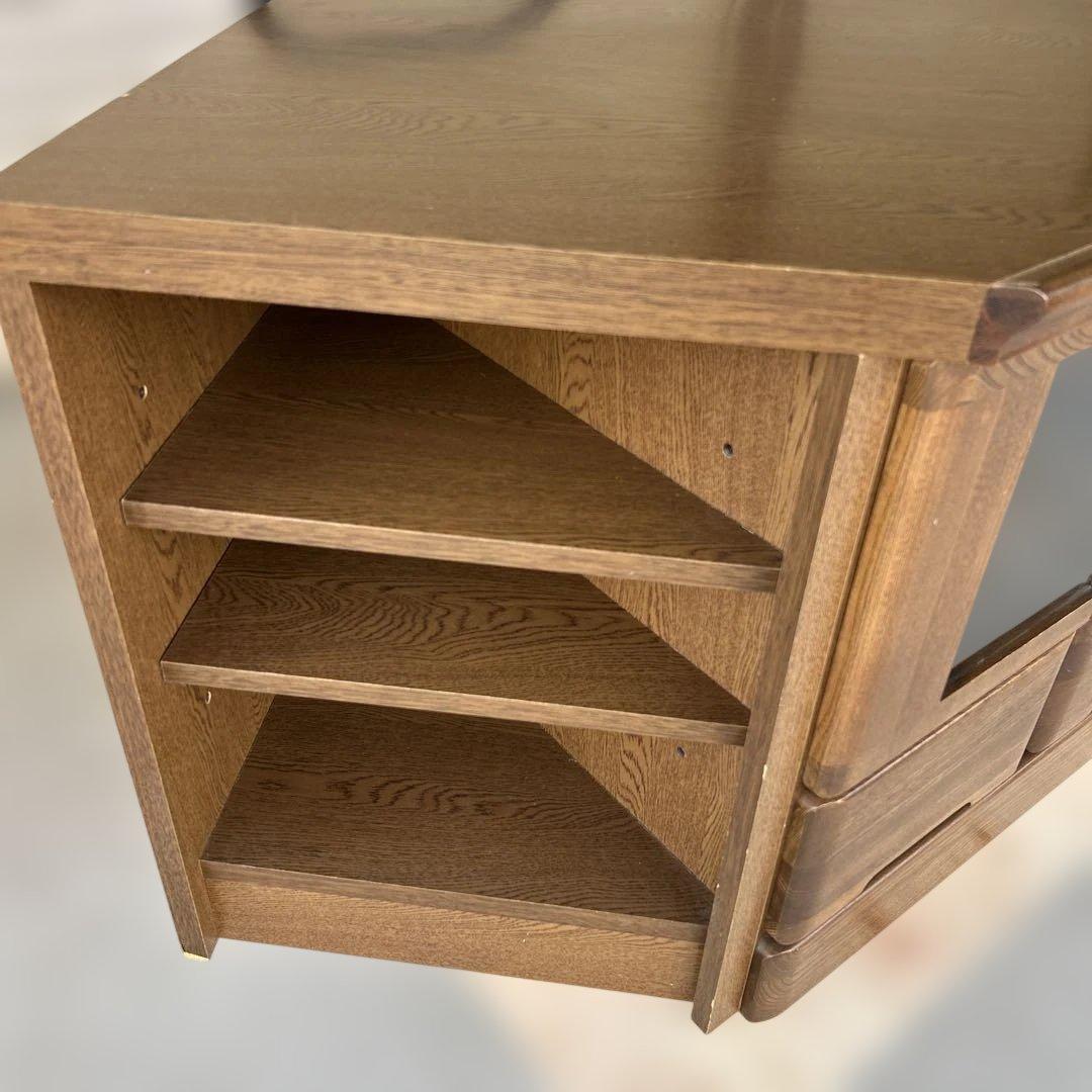 ＊送料込み＊コーナーボード テレビ台 収納棚付き