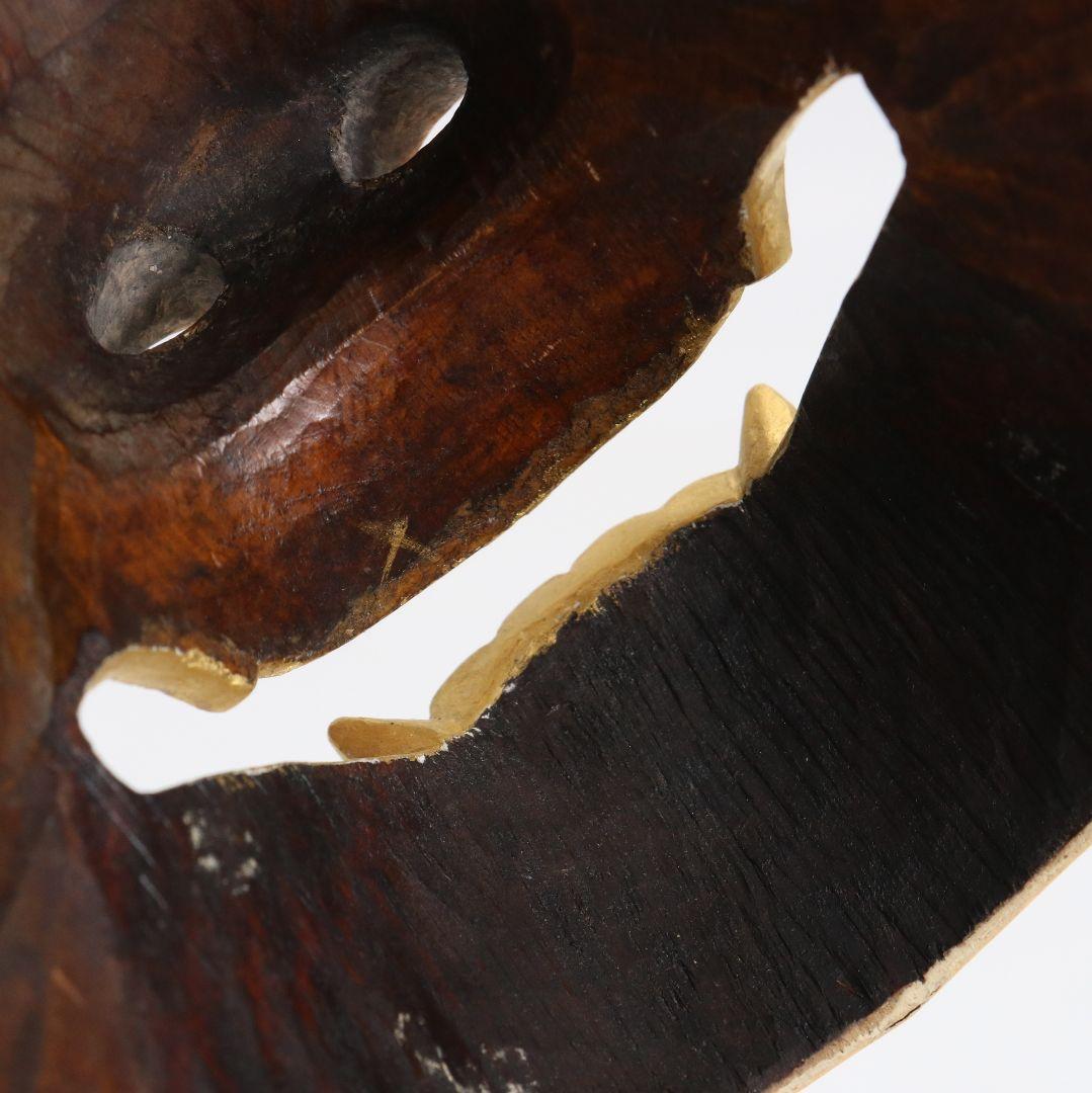 能面 般若 鬼女 彩色木彫　AC1017