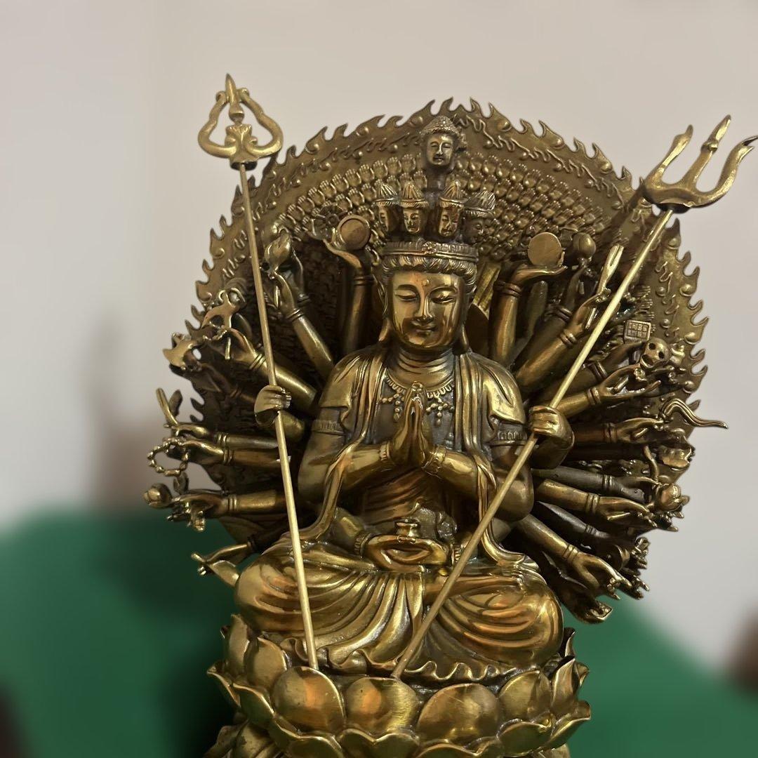 金属　千手観音