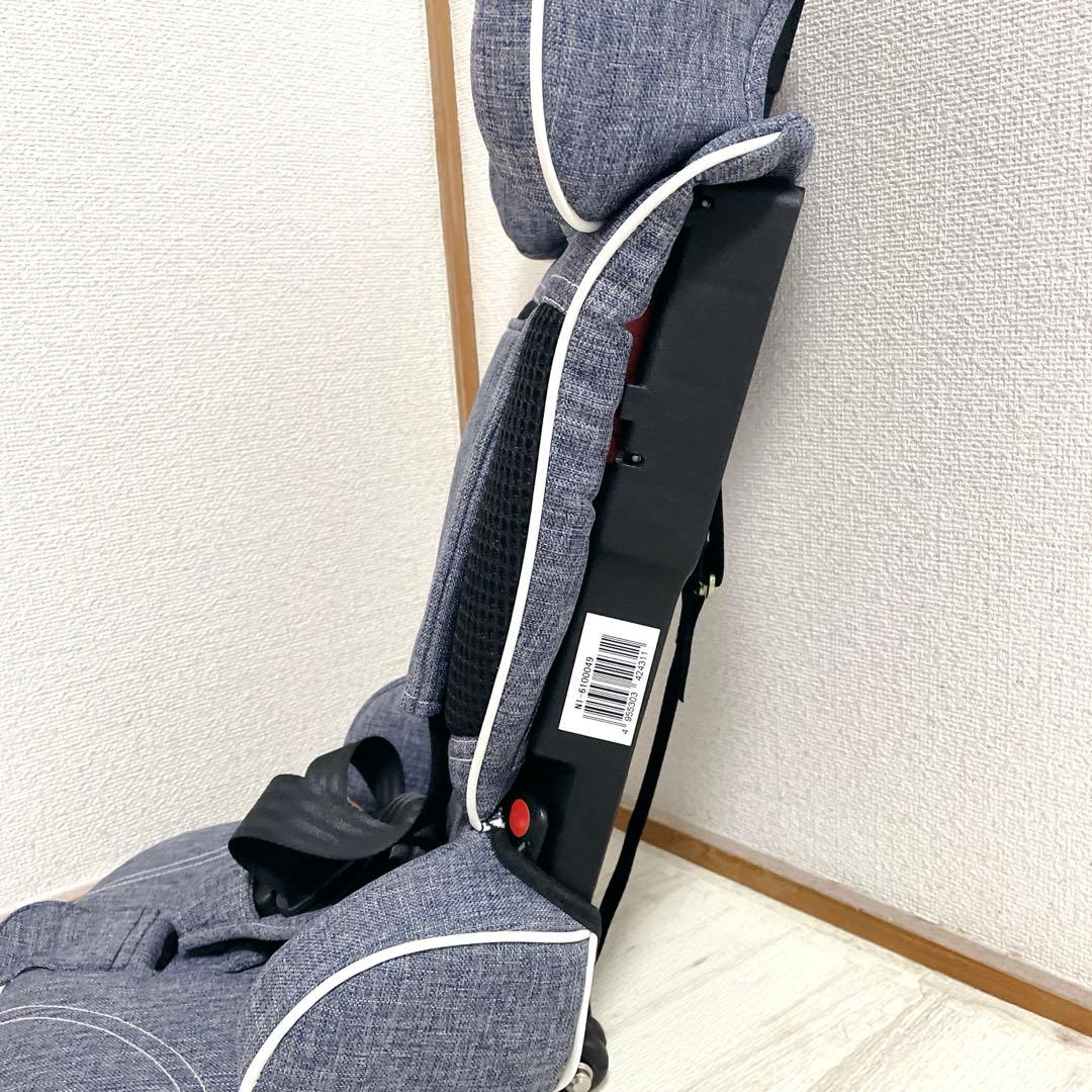 未使用級 日本育児 トラベルベストEC+ デニム チャイルドシート