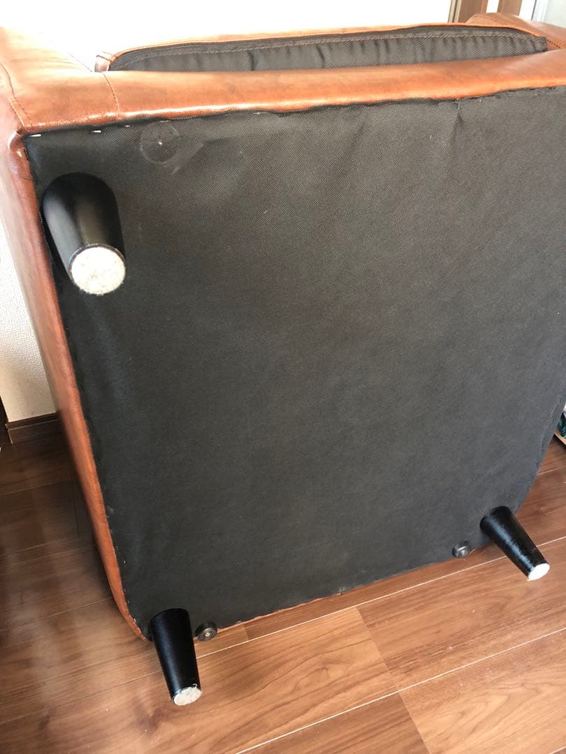 1人掛けソファ ブラウン