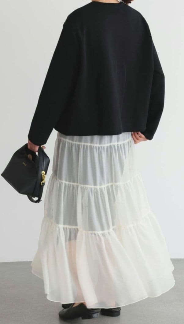 スローブイエナ　ダブルフェイスニットジャケット