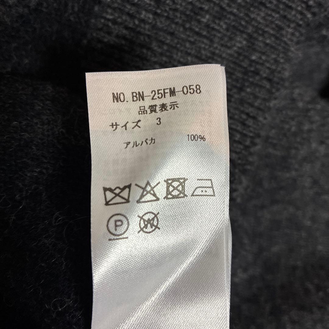 トップス <BATONER>ALPACA HALF ZIP 3