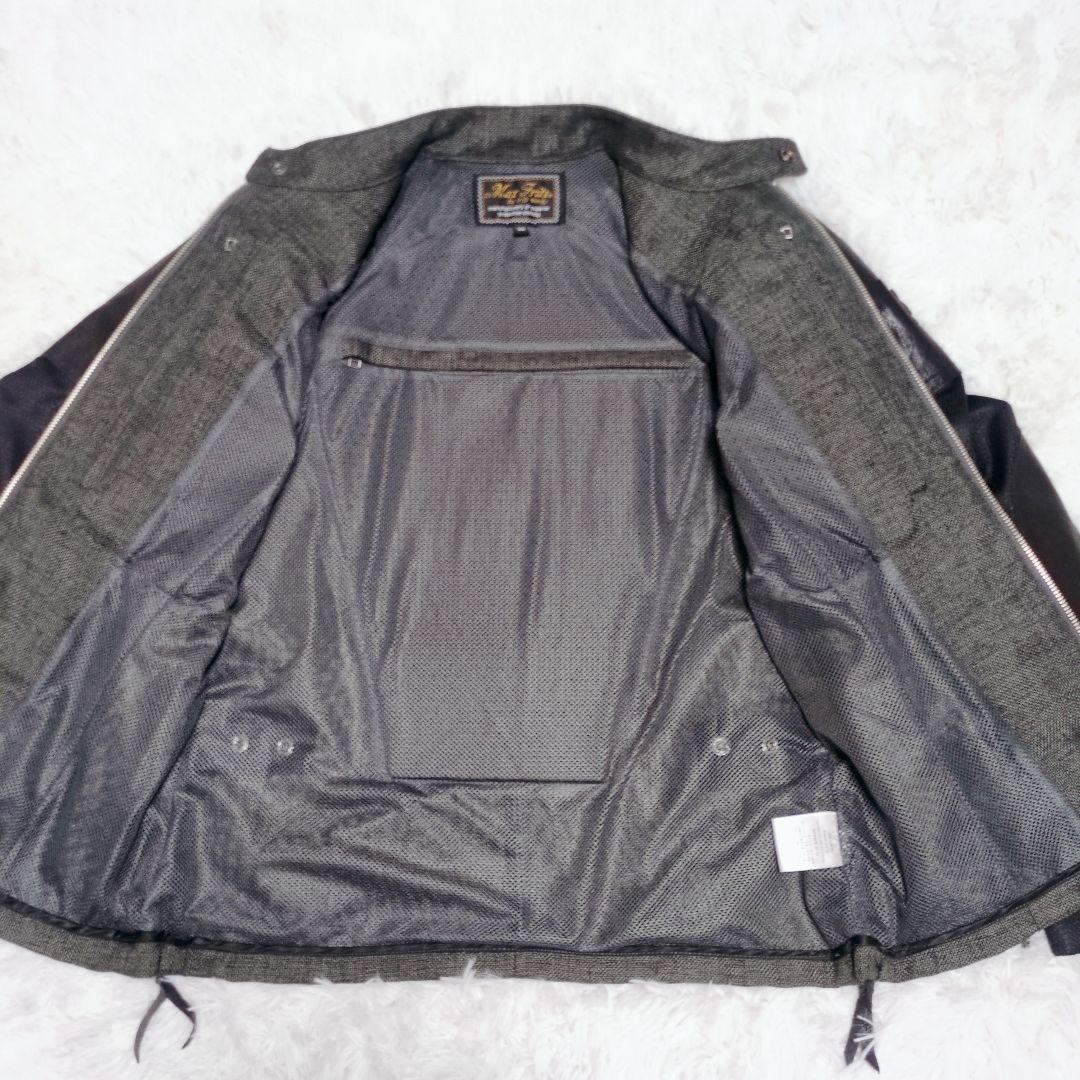 Max Fritzマックスフリッツ メッシュスリーブシングルライダースジャケット