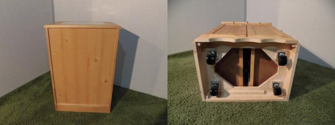 送料無料/アウトレット/新品★カントリー調★分別ダストボックス（2分別）