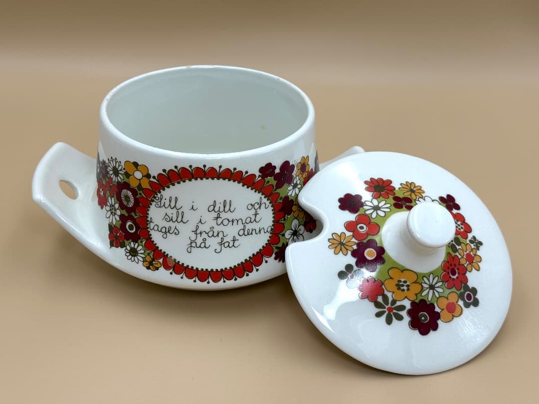 【新品】ノルウェー製 Figgjo Folklore 蓋付ボウル 北欧 チューリ