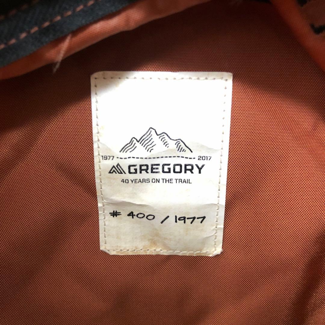 GREGORY デイパック 40周年記念モデル 復刻旧タグ 1stタグ 1977