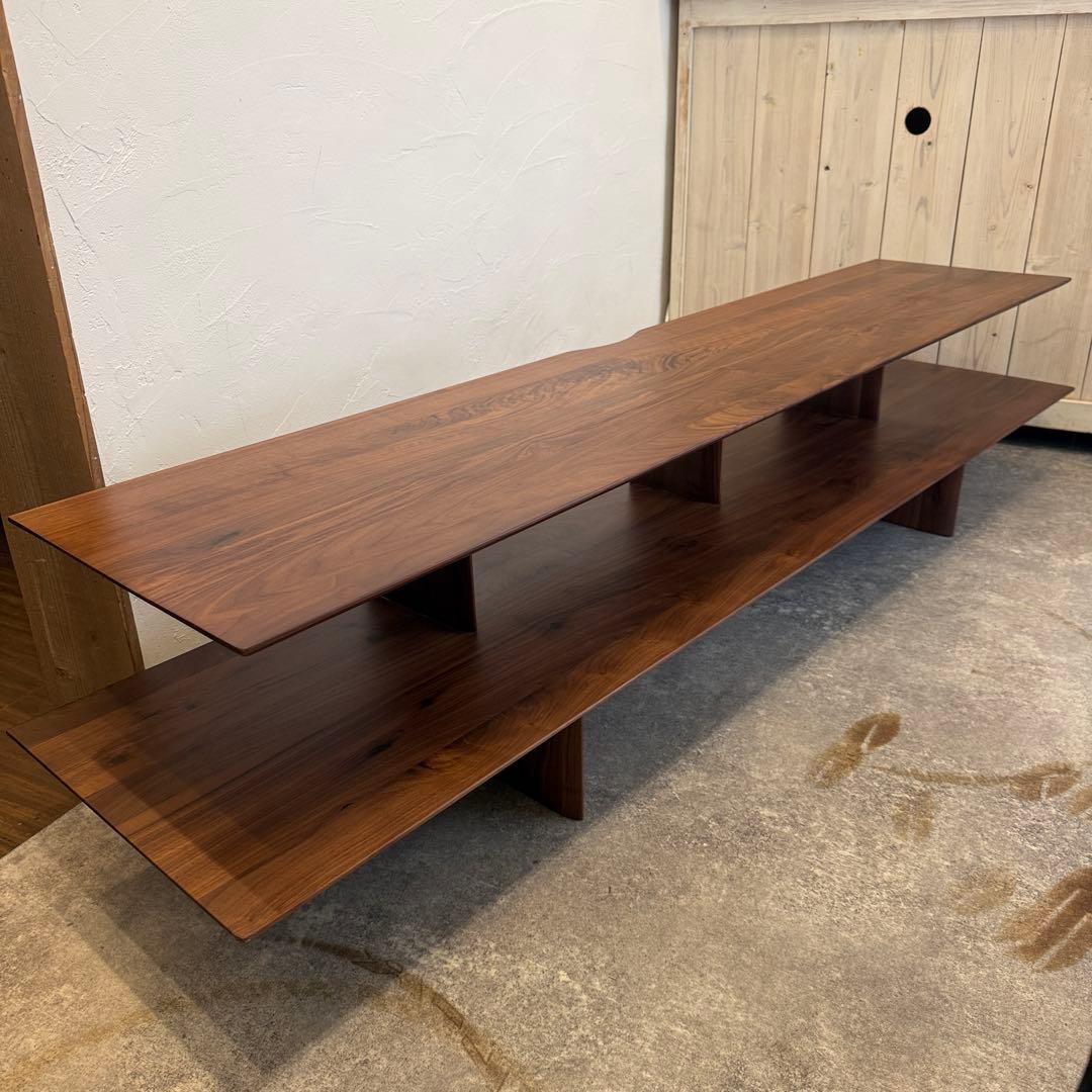 ほぼ新品 関家具 リッジライン ウォールナット テレビボード 180cm