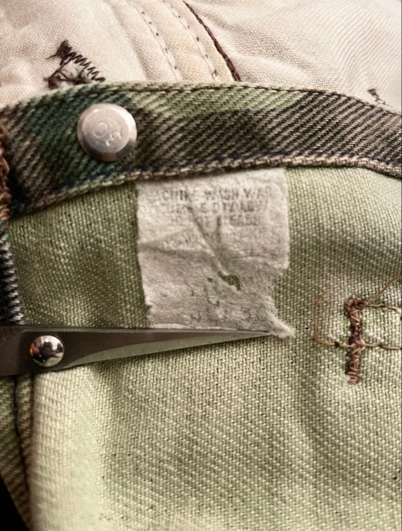 80s LIBERTY ヴィンテージ カモフラ オーバーオール W40程 迷彩