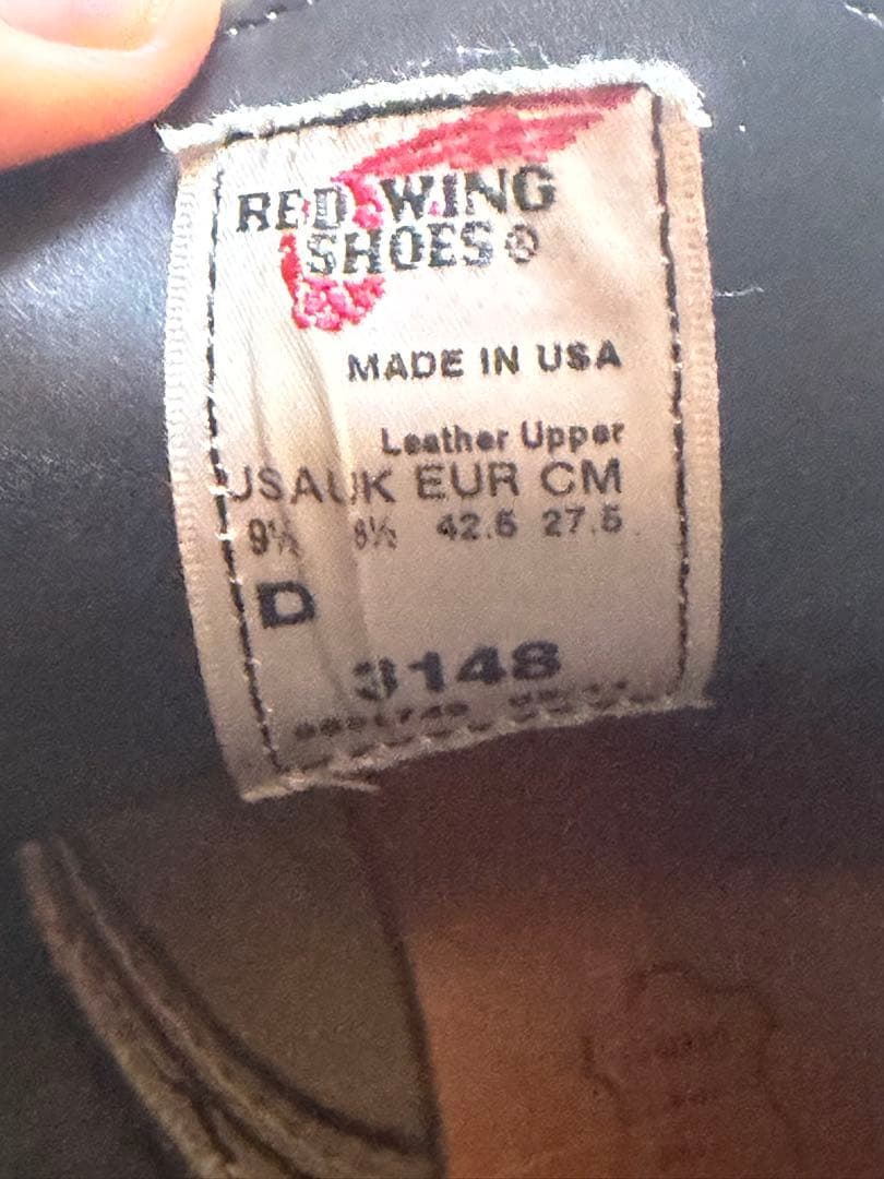 RED WING SHOES レザー靴 9.5 US