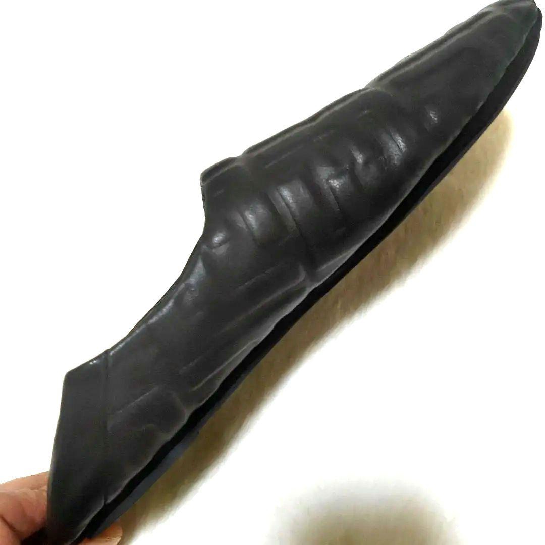 中古美品FENDI FFナッパシューズ ラムレザー 26cmスリッポンサイズ7