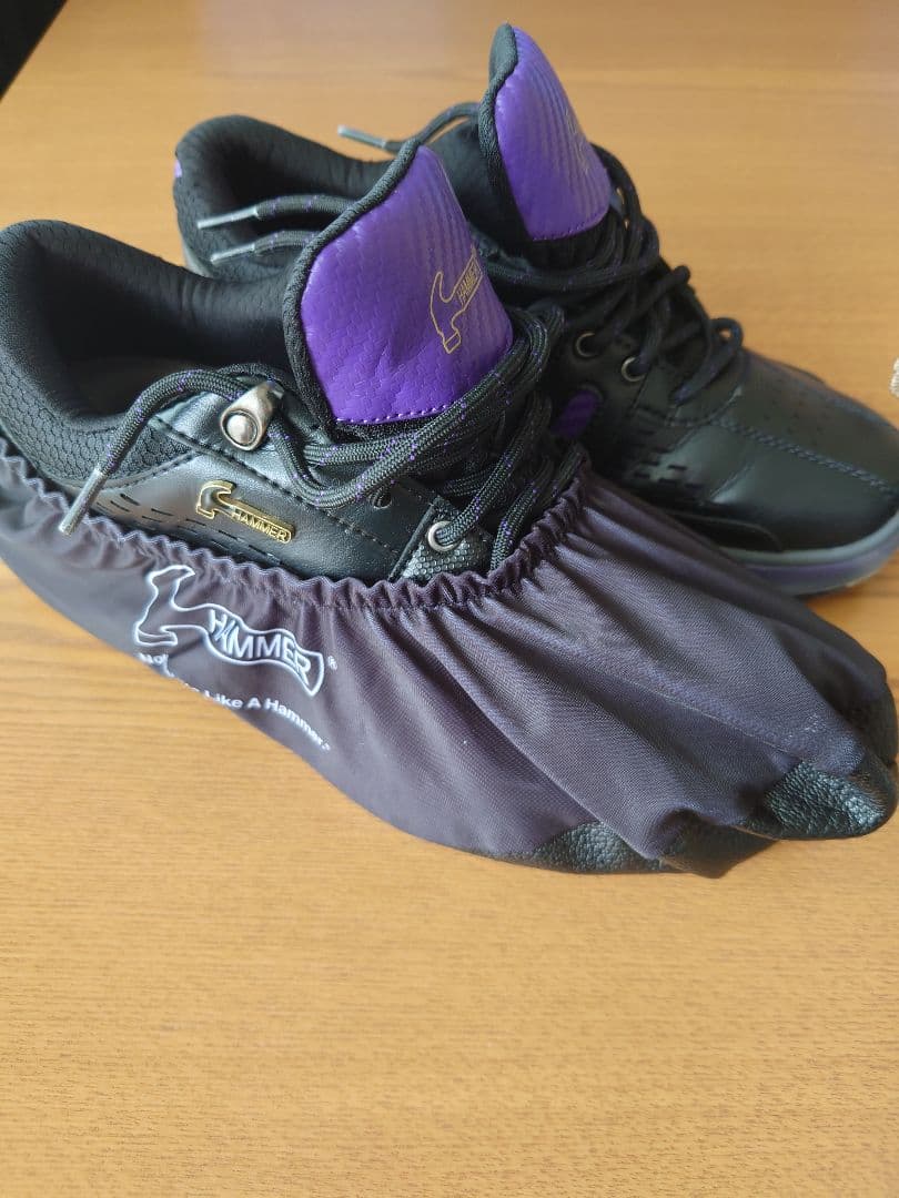HAMMER ボウリングシューズ ブラック/パープル 24cm レディース