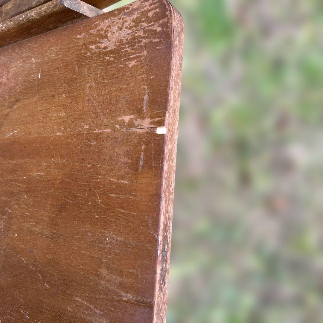 アンティーク木製折りたたみ式手押し車