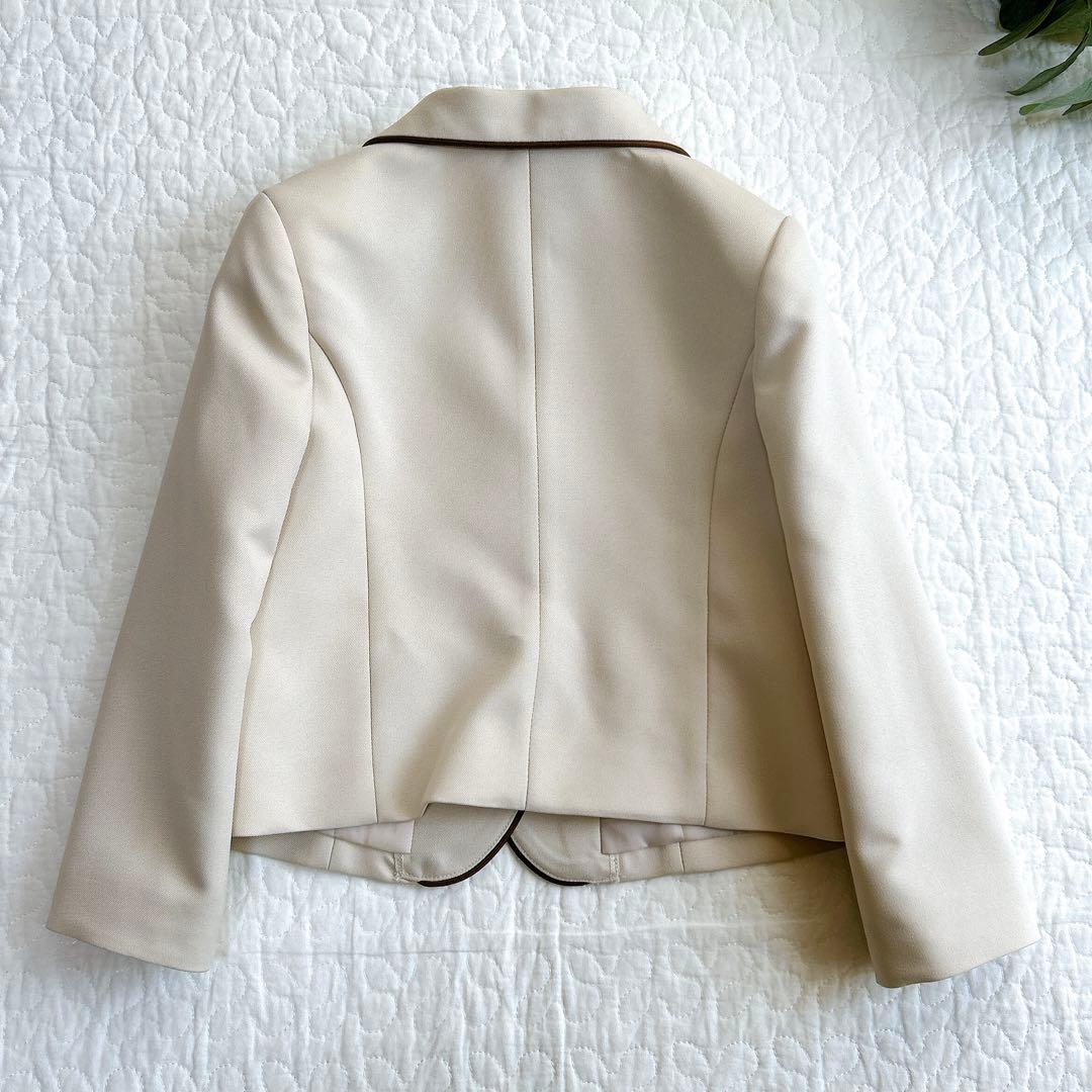 ビームスデザイン 120 フォーマル 入学式 卒園式 ベージュ系 チェック 女子