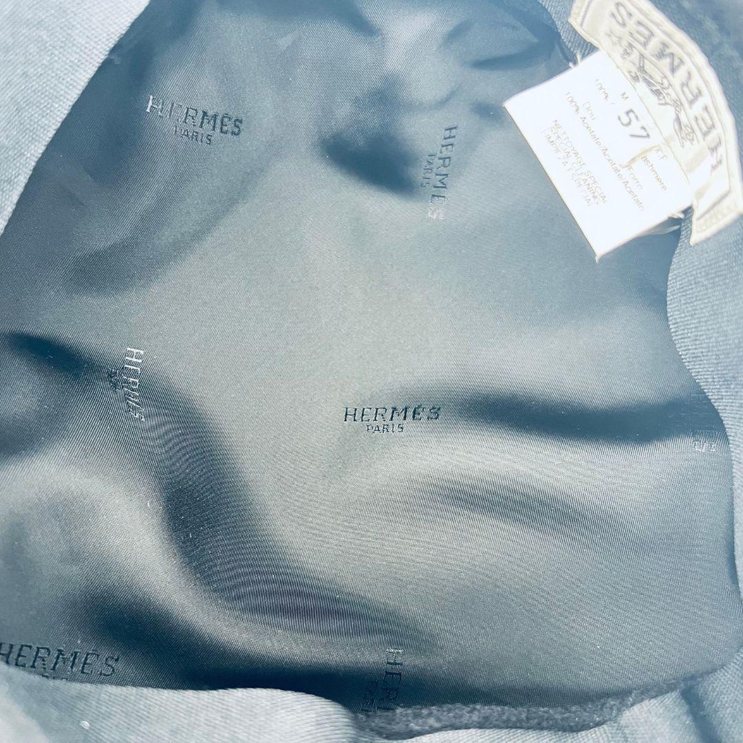 HERMES エルメス スターマーク キャスケット ブラック カシミア