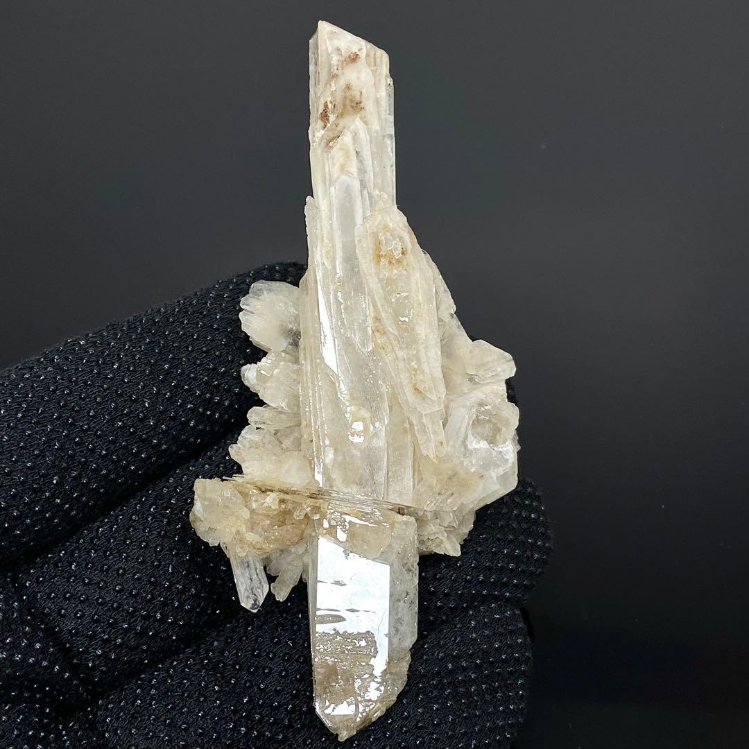 インターフェレンスクォーツ　成長干渉水晶　鉱物標本　ダルネゴルスク産　ストーン