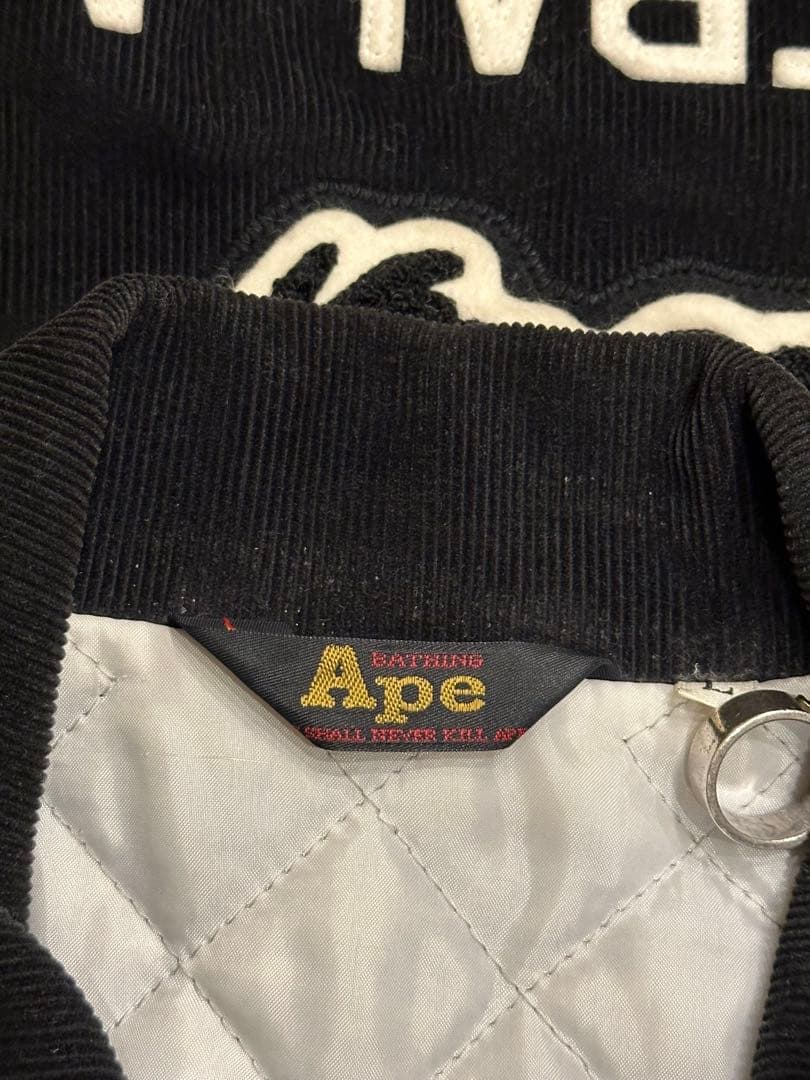 A BATHING APE コーデュロイ スタジャン 黒L 初期