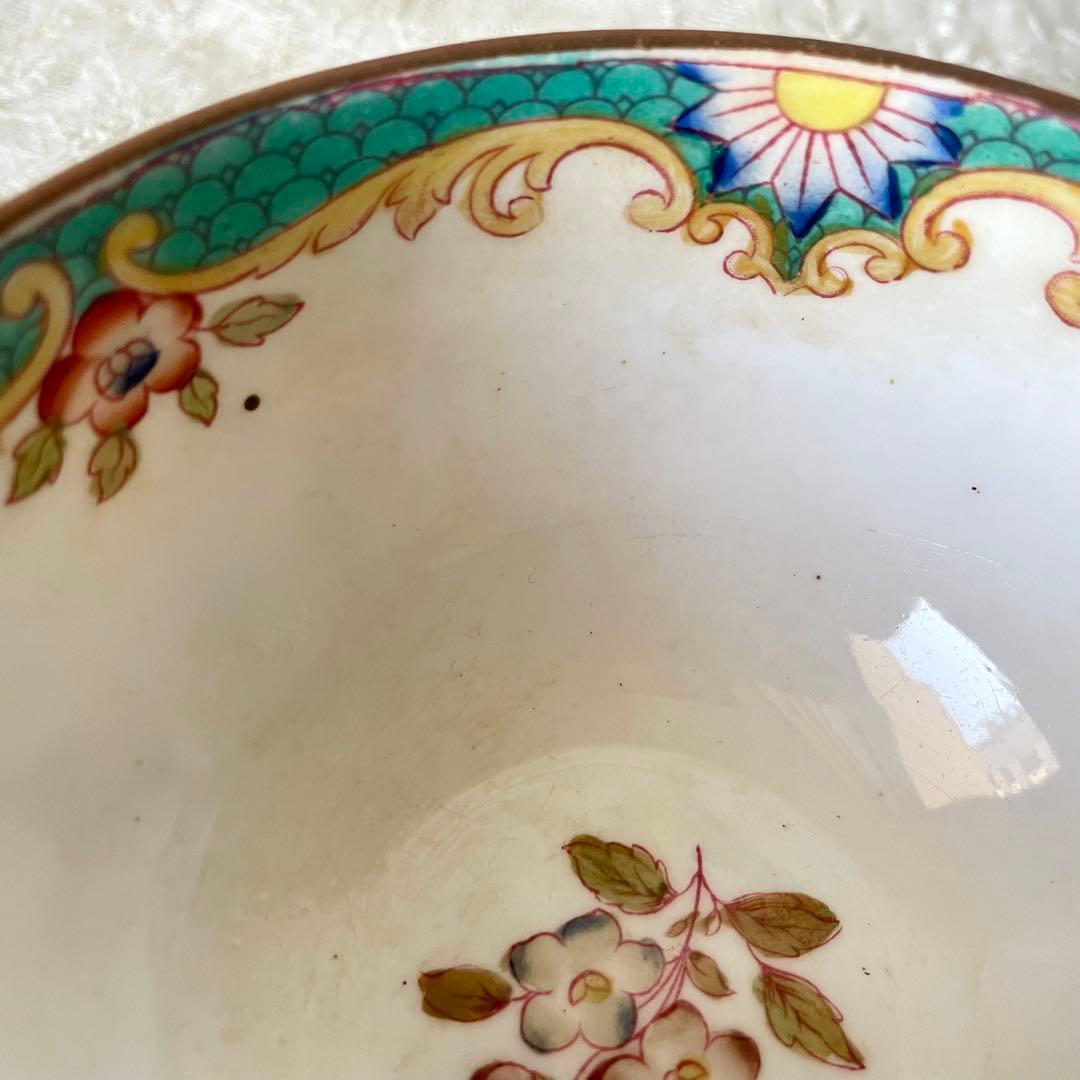 【レア】サルグミンヌミントン　ショコラカップ　緑　C&S フランスアンティーク