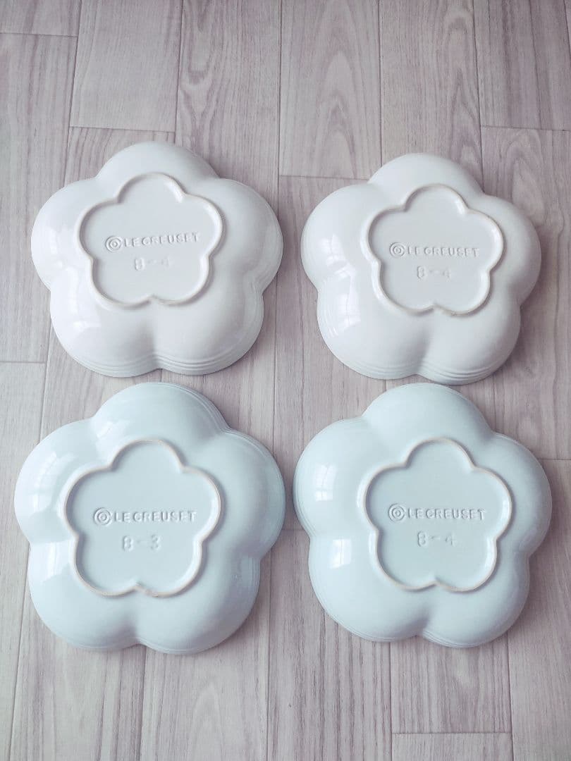 ルクルーゼ　フラワーディッシュ　6枚セット