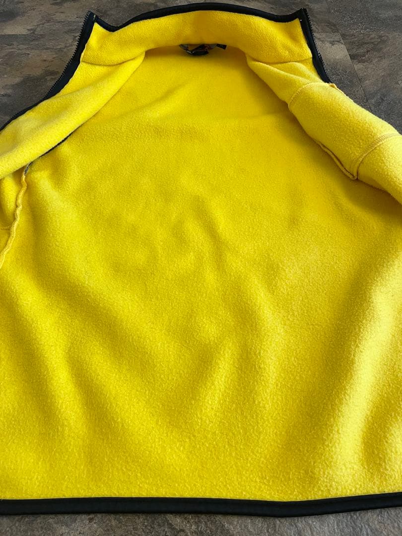 90s POLO SPORT ポロスポーツ フリースベスト イエロー XL