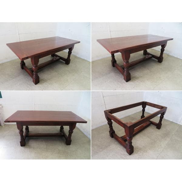 美品■ロイズ・アンティークス■ビッグオーク■ダイニングテーブル■オーク無垢材