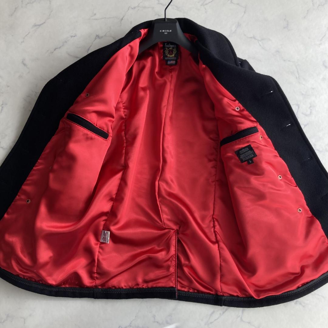 Ｌサイズ【ほぼ未使用】ショット×クライミー メタルボタン ピーコート