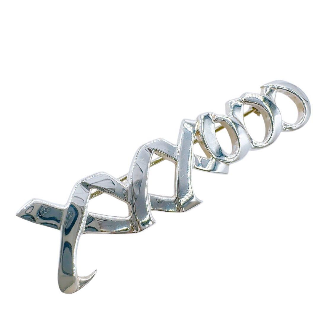 【美品】ティファニー ブローチ ラブ&キス シルバー 925 パロマピカソ 刻印