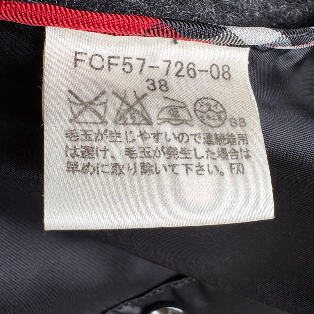 バーバリー テーラードジャケット 38 バーバリーチェック 金属ボタン ウール