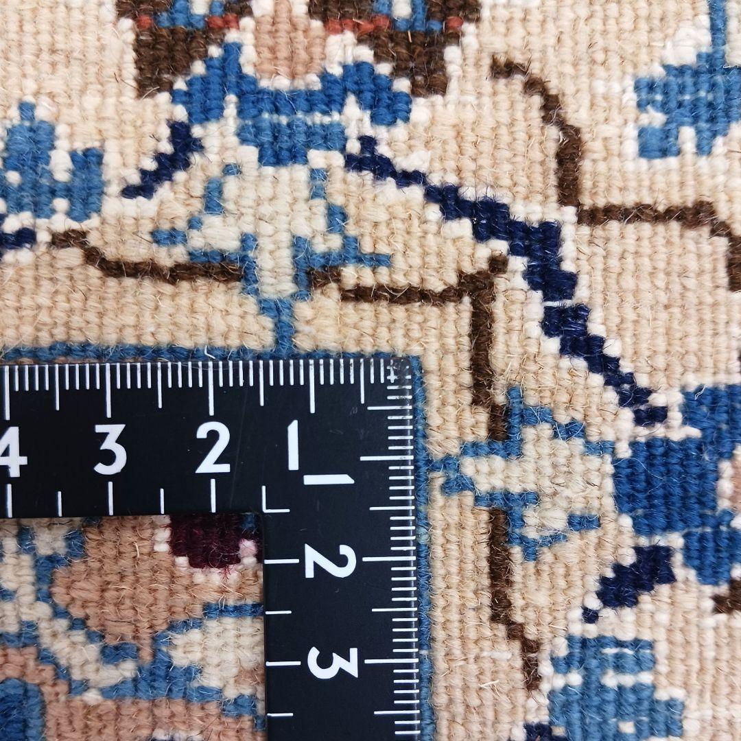 おはなY2602 ペルシャ絨毯 イラン ナイン産 ウール 手織り絨毯 大判