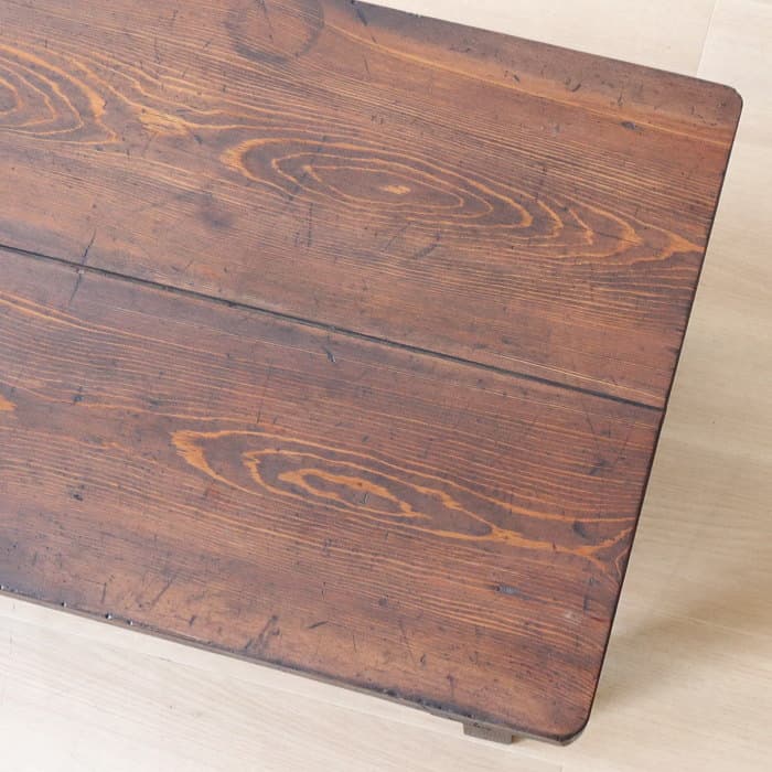 アンティーク 引き出し2杯 スギ材 文机 古家具 無垢材 ダークブラウン