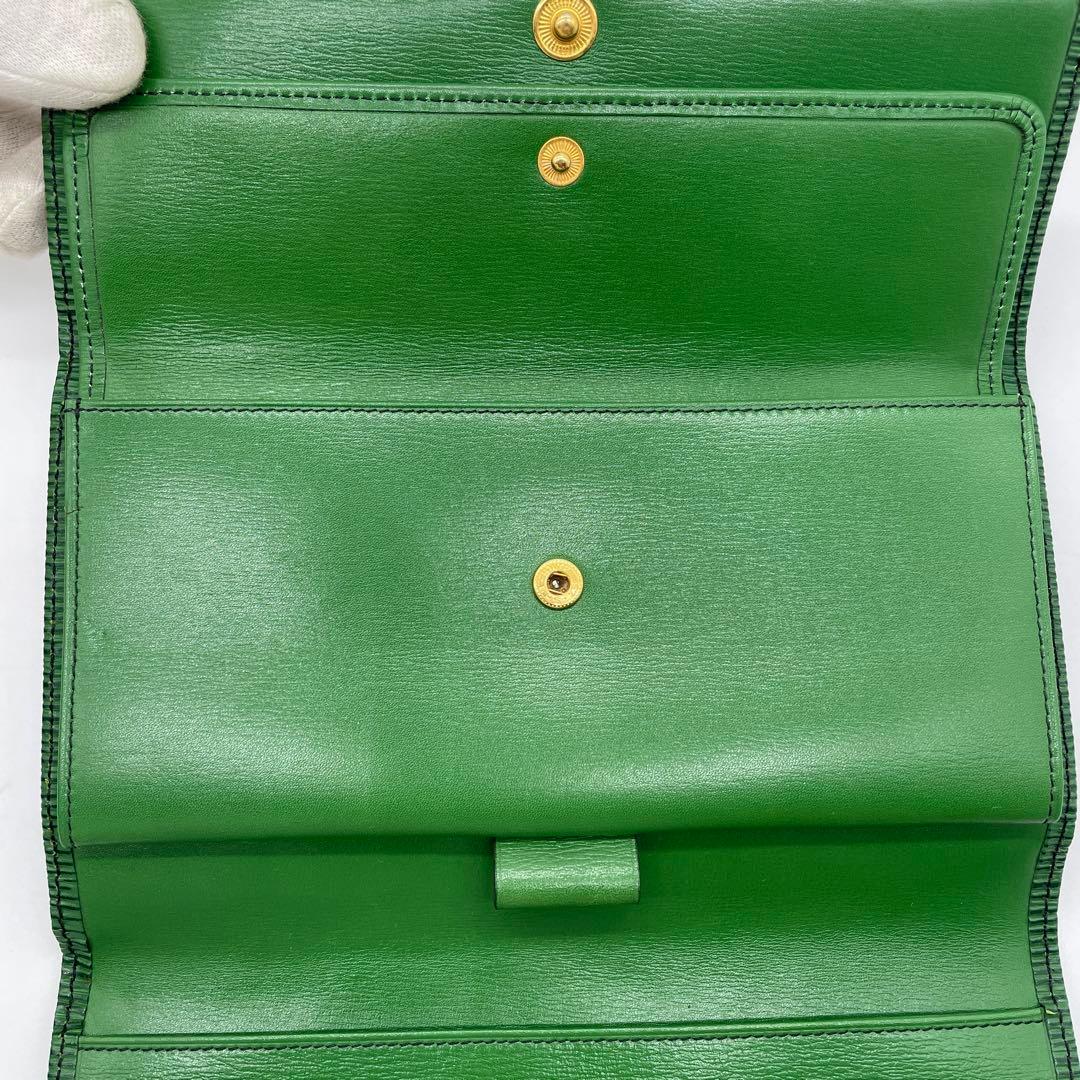 ●LOUIS VUITTON 長財布 エピ ポルトモネ•クレディ●ヴィトン 緑