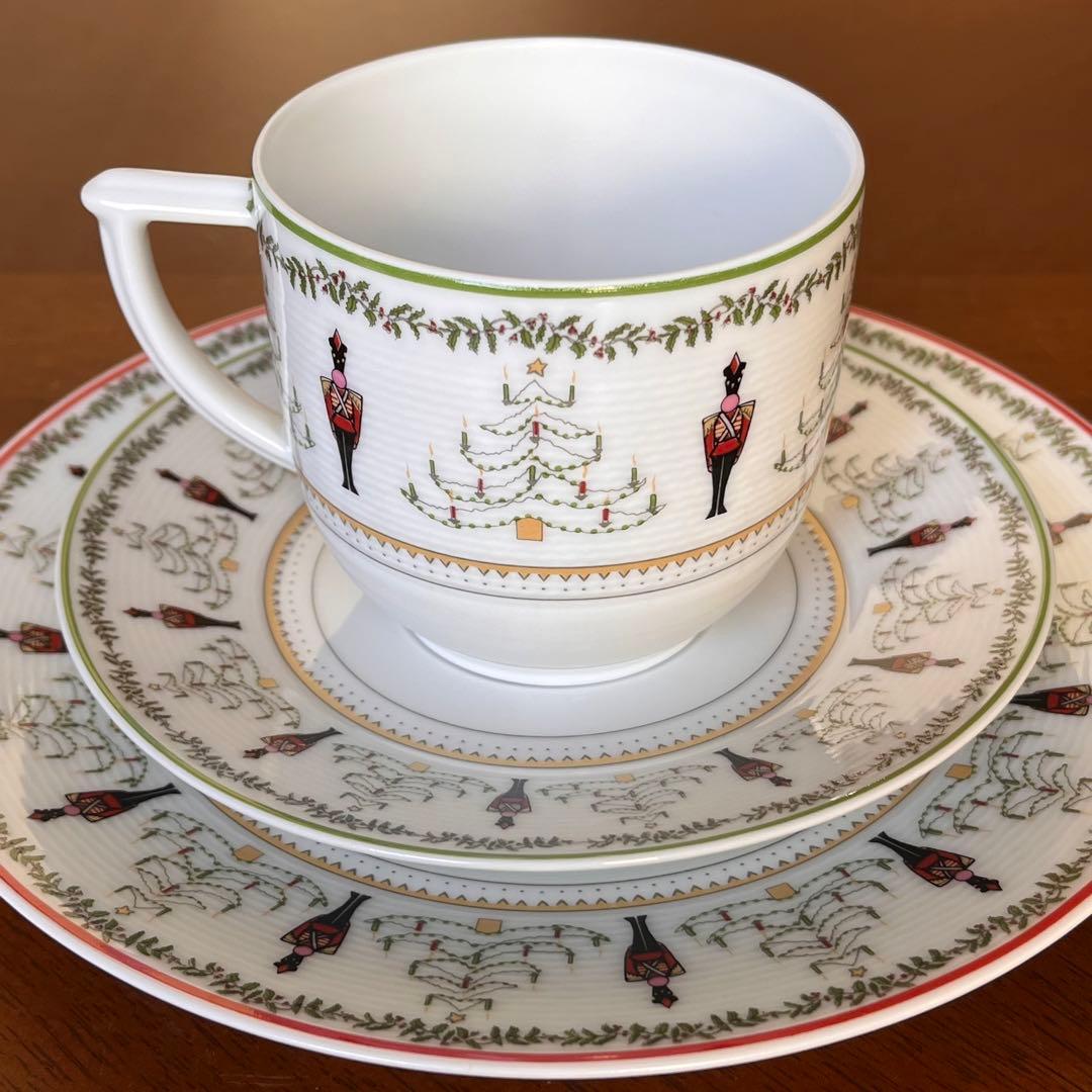 【レア美品】ベルナルドリモージュ★兵隊さんとクリスマスツリー★トリオパターンB