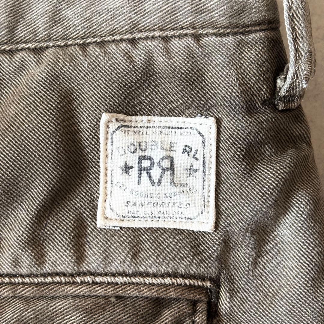 RRL ダブルアールエル チノオフィサーズパンツ W29L32 ダークカーキ