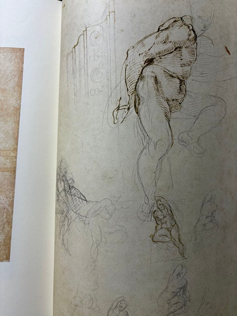 貴重 ミケランジェロ素描全集　第1～4巻　全巻セット　大型本　1953年