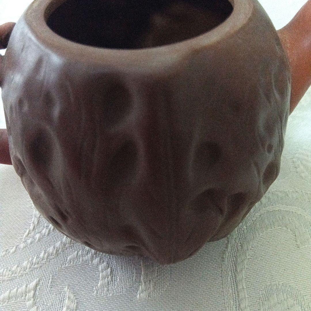 中国宜興　紫砂　急須 茶壺　在銘　煎茶道　リスのモチーフ