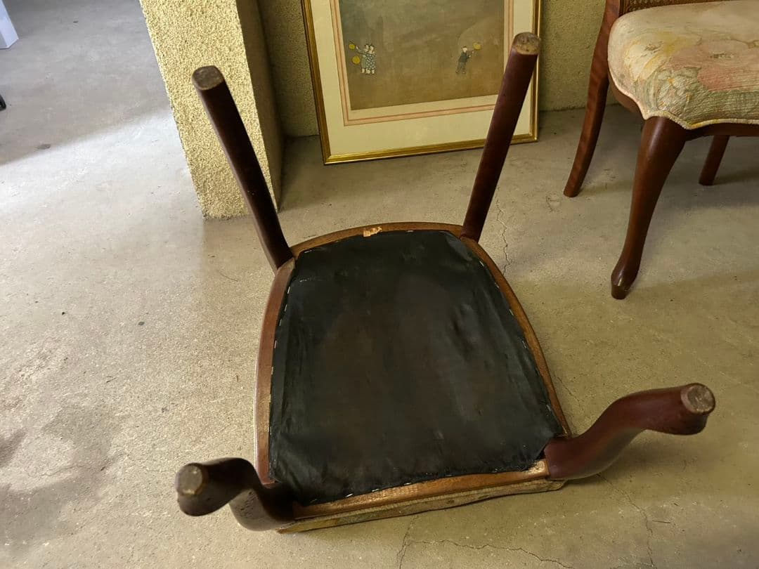 古いマルニ木工　ビンテージウッドチェア　2脚　引き取り限定！