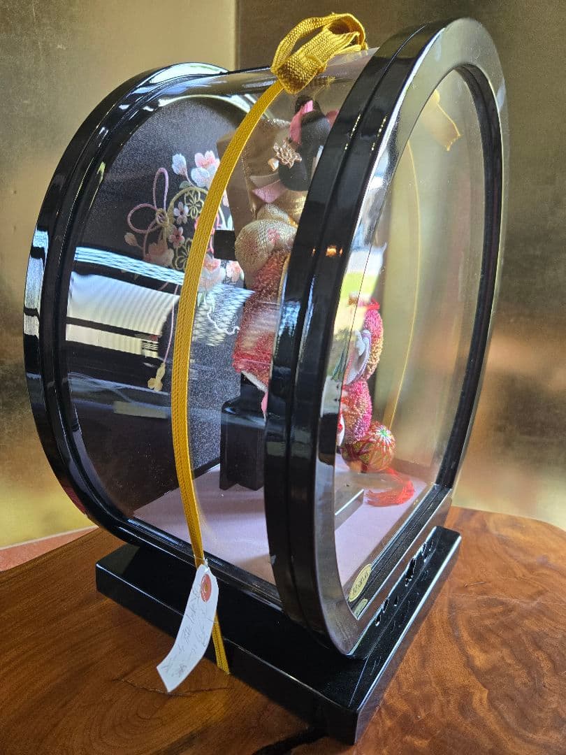 【展示品限り】正月飾り　羽子板　ケース飾り　※閉店セール　H17